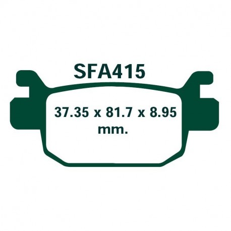 Pastillas freno trasero ebc sfa415 honda s-wing 125