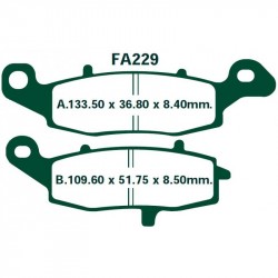 Pastillas de freno ebc fa229 kawasaki er 6f 650