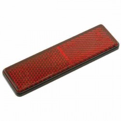 Catadrioptico rojo rectangular para pegar