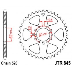 Corona de arrastre yamaha sr 250 40d