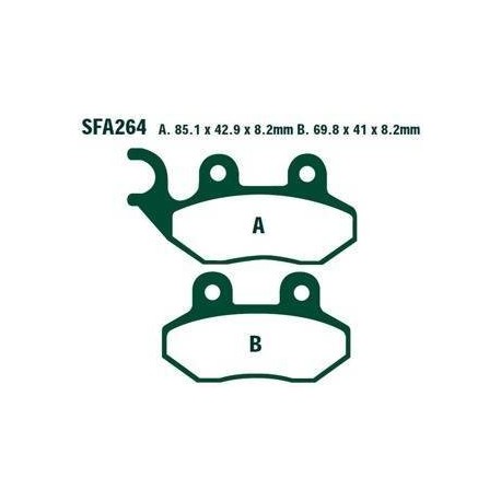 Pastillas freno delantero ebc sfac264 sym jet 4 125