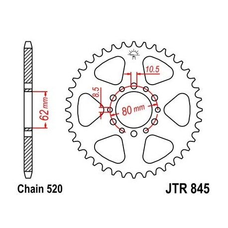 Plato de arrastre yamaha sr 250 46d.