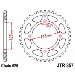 Corona de arrastre yamaha xv 250 virago