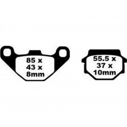 Pastillas freno trasero ferodo fdb314ef kymco agility city 125