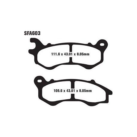 Pastillas freno delantero ebc honda pcx 125 sfa603