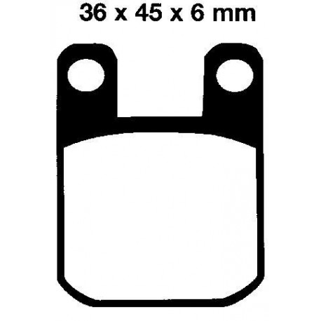 Pastilla freno delantero ebc fa115hh derbi  senda