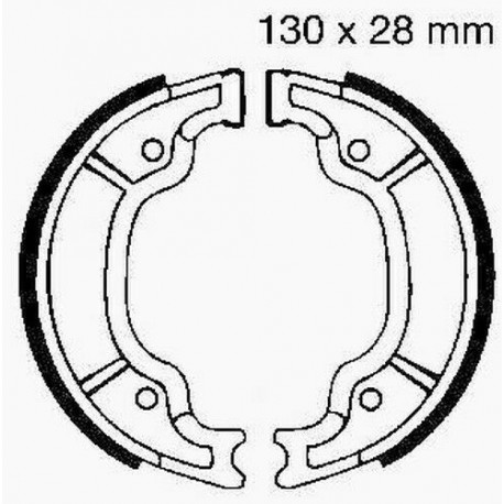 Zapatas traseras ebc yamaha ybr 125