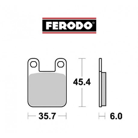 Pastilla freno delantero ferodo frp405ef derbi  senda