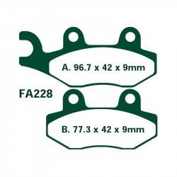 Pastillas freno delantero ebc sfa228 suzuki burgman 400