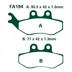 Pastillas freno delantero ebc fa194 derbi senda 125 r 