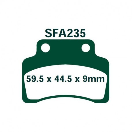 Pastillas freno delantero ebc sfa235 keeway focus 125